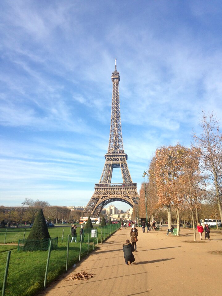 The eiffel tower paris france