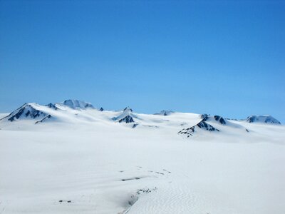 Cold ice landscape photo