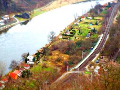 Railway track landscape