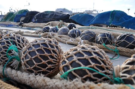 Port fishing boats