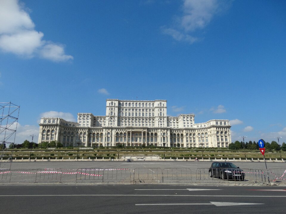The houses of parliament constitution square bucharest