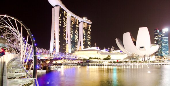 Singapore urban landscape marina bay photo