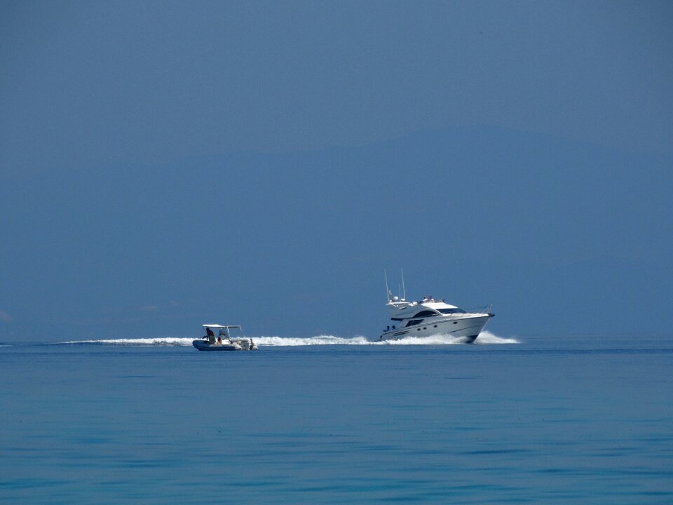 Speedboat great yacht