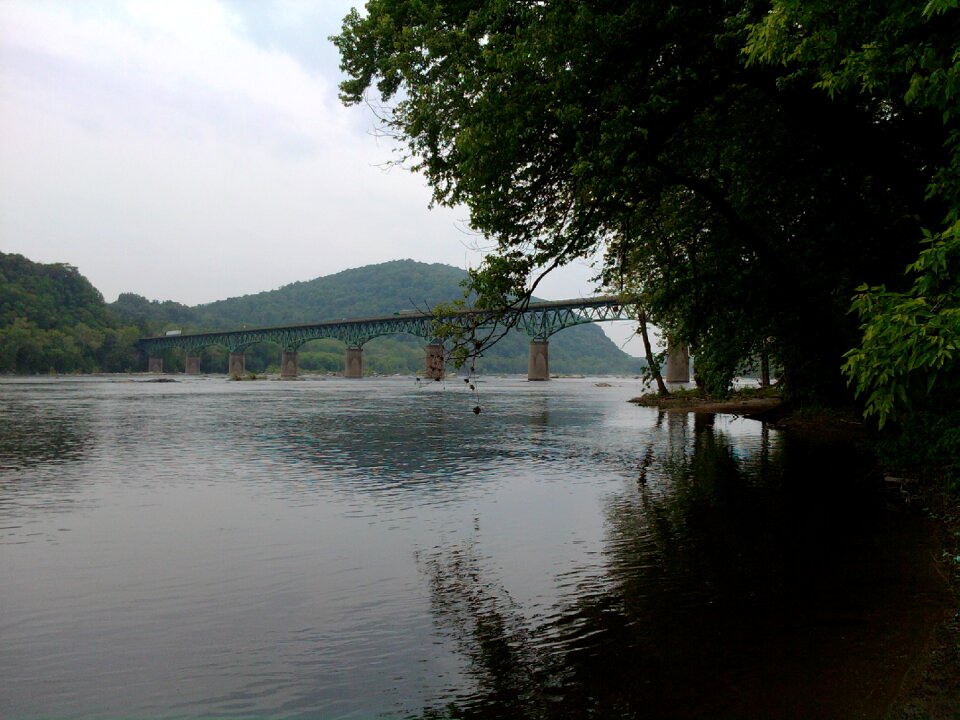 Mountain trail bridge