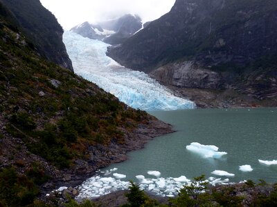 Landscape glacier ice photo