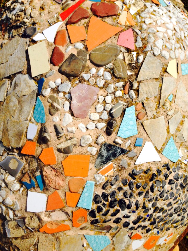 Mosaic stones colorful