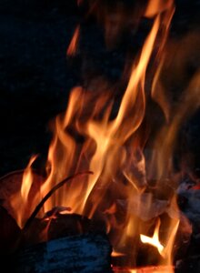 Flame wood border
