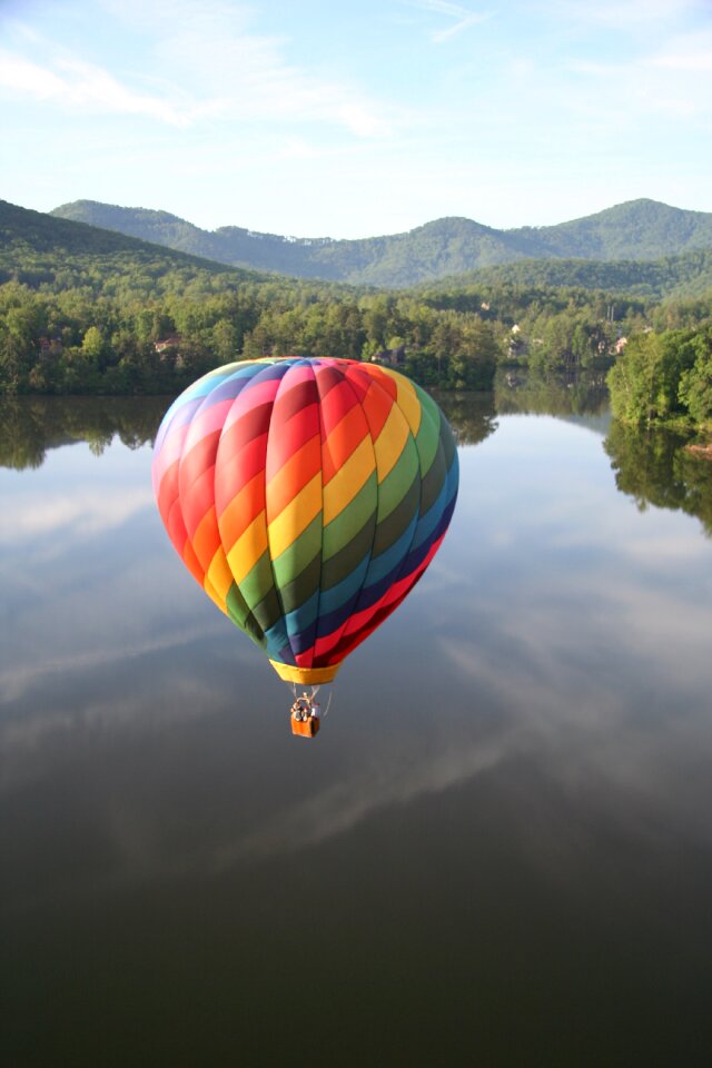 Lake balloon landscape