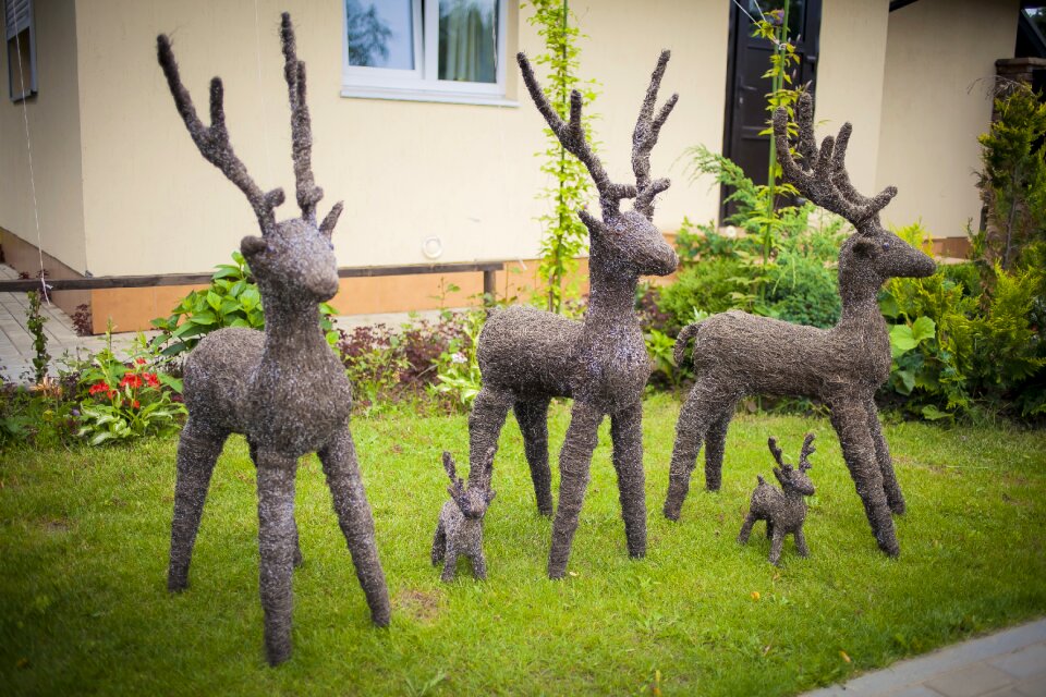Private house deer made by hands