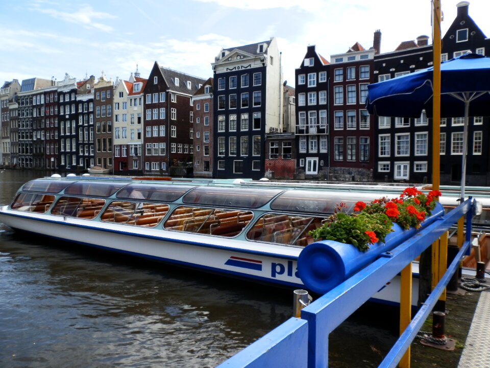 Boat channel amsterdam