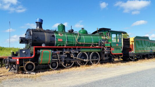 Track train steam photo