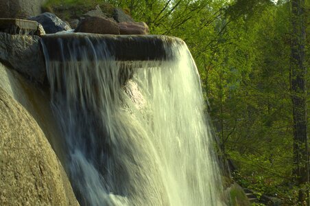 Waterfall summer rock