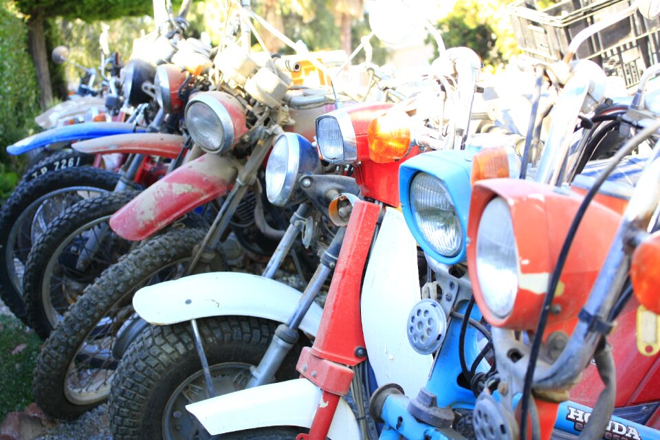 Motorbike vehicle travel