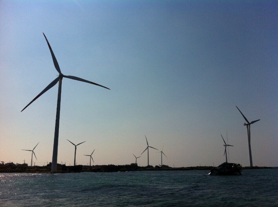 Jeju island sea wind power plant
