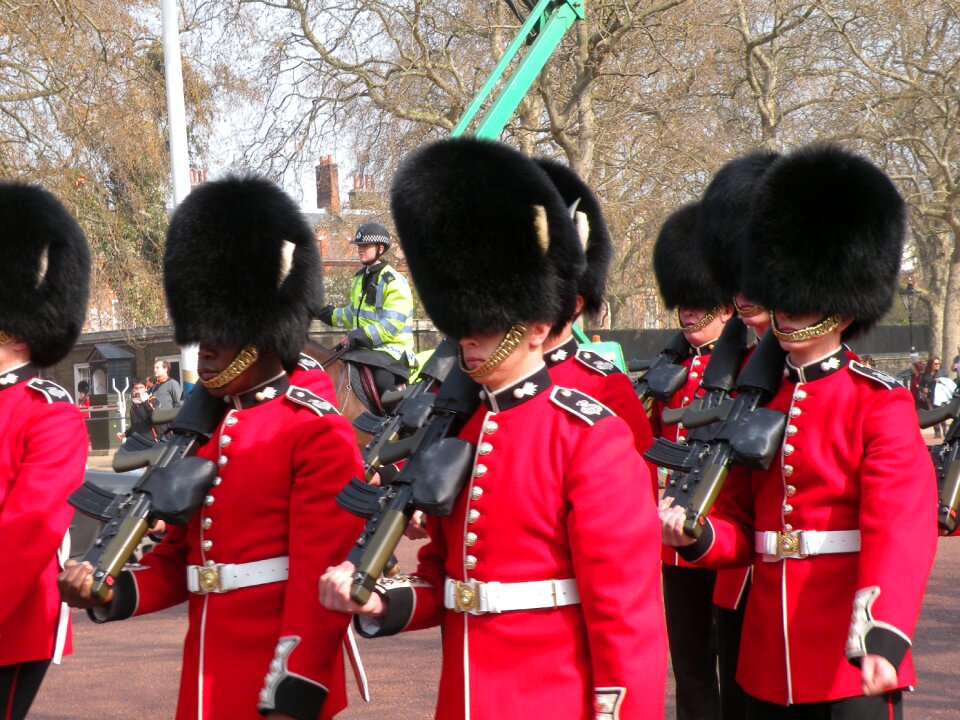 Guard uniform red