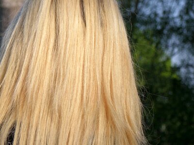 Blonde bright long photo