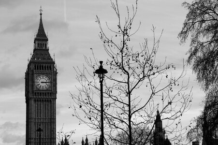 London big bend black and white photo