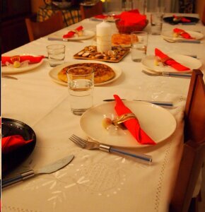 Tortilla celebration christmas dinner photo