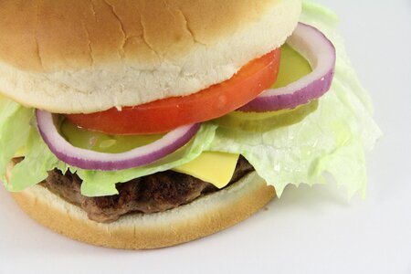 Cheeseburger sandwich beef photo