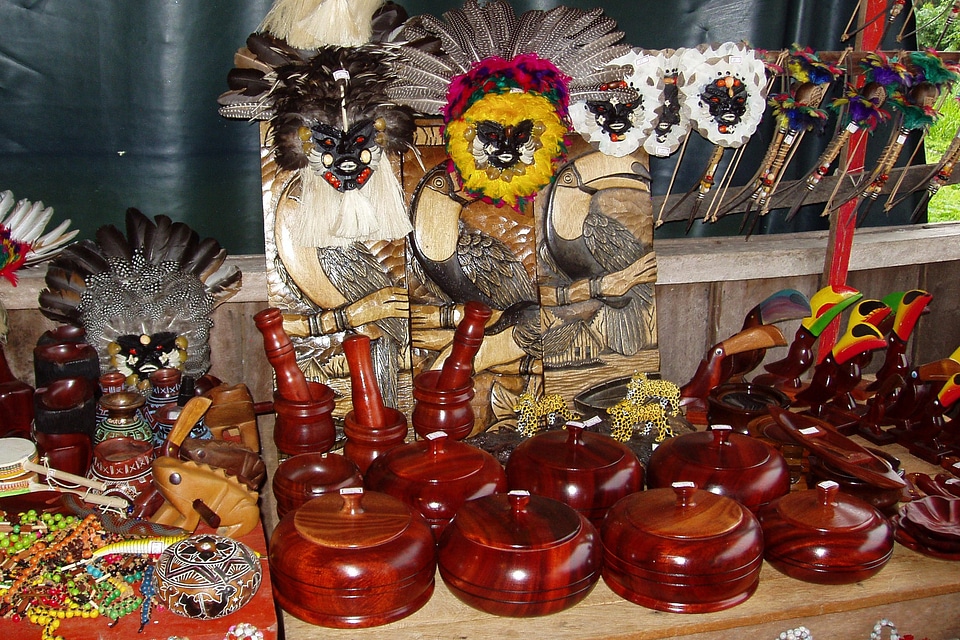 Masks feathered tradition