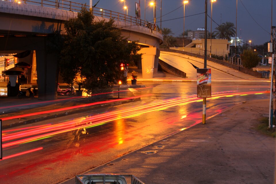 Urban night street