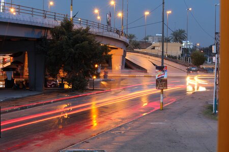 Urban night street