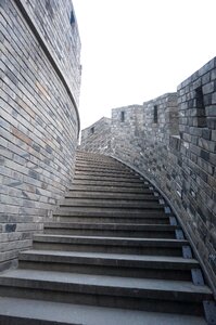 Stairs building the city walls photo