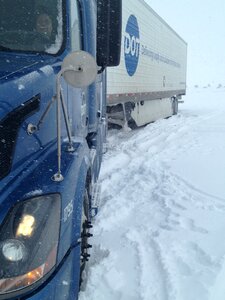 Cold blue truck photo