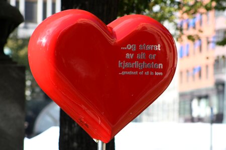 Love heart red