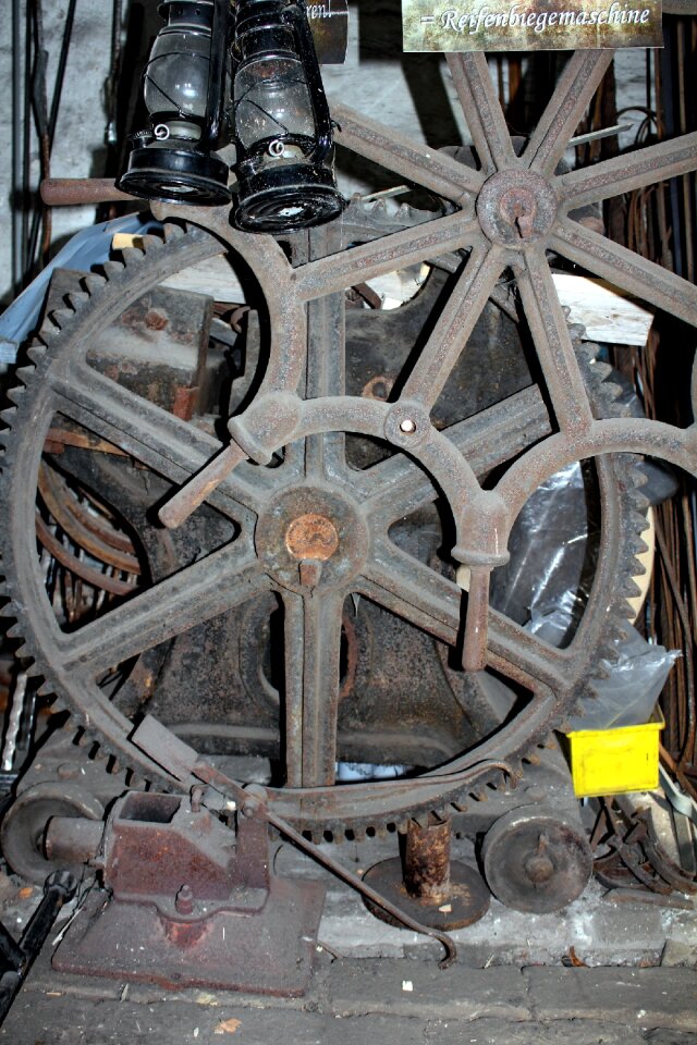 Historic machine drive steel