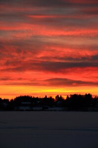 The evening sky sky cloud photo