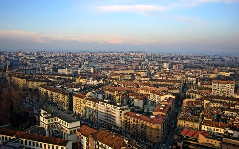 Turin architecture aerial view