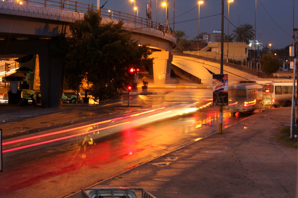 Urban night street