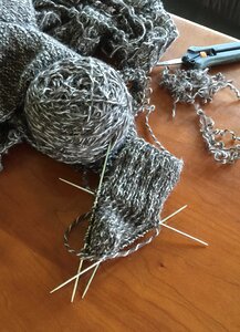 Handmade textile knit photo