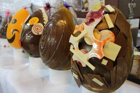Chocolate factory eggs easter photo