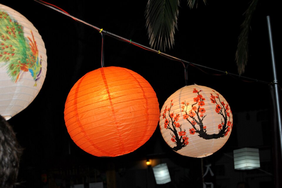 Japan lanterns detail