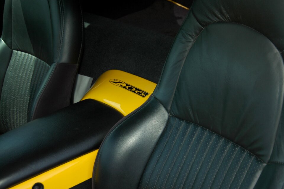 Yellow corvette frc fixed roof coupe