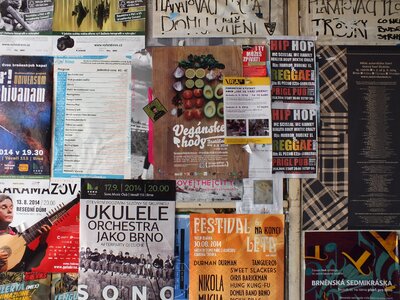 Posters wall advertising