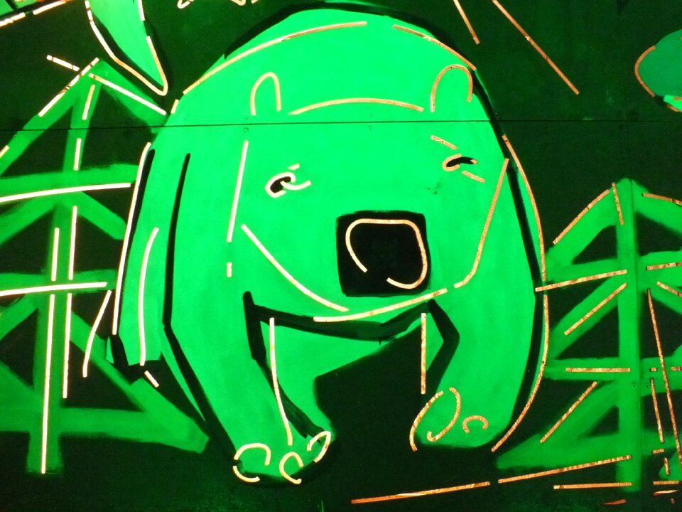Neon the bear czech republic