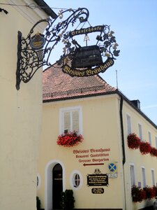 Brewery sign inn altmühl valley