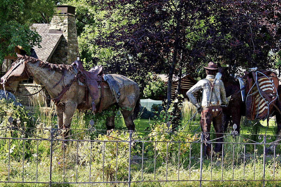 Saddle statue artwork