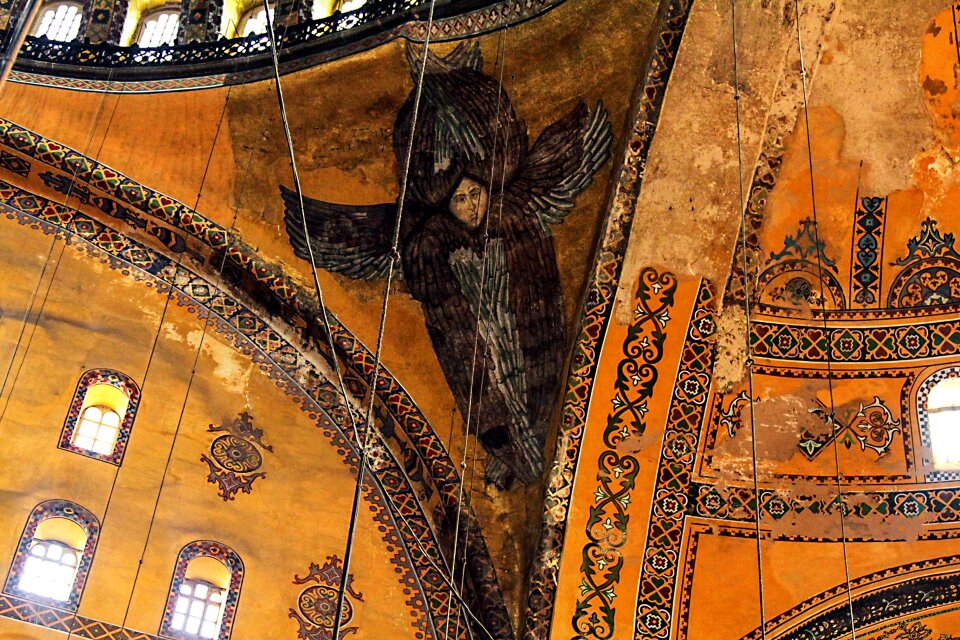 Mosaic angel dome