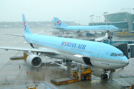 Incheon international airport plane travel photo