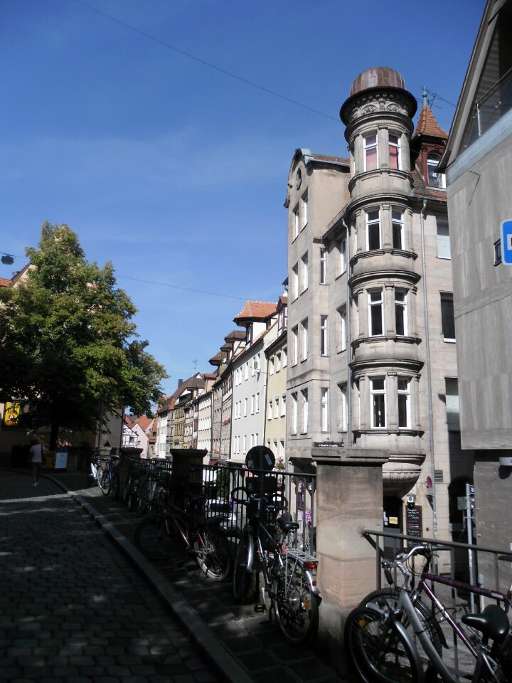 Nuremberg historic center charles bridge