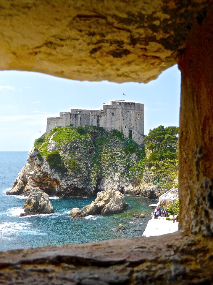 Coastline castle mediterranean