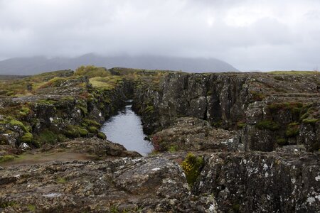 þingvellir stone landscape photo