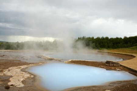 Iceland geyser hot springs
