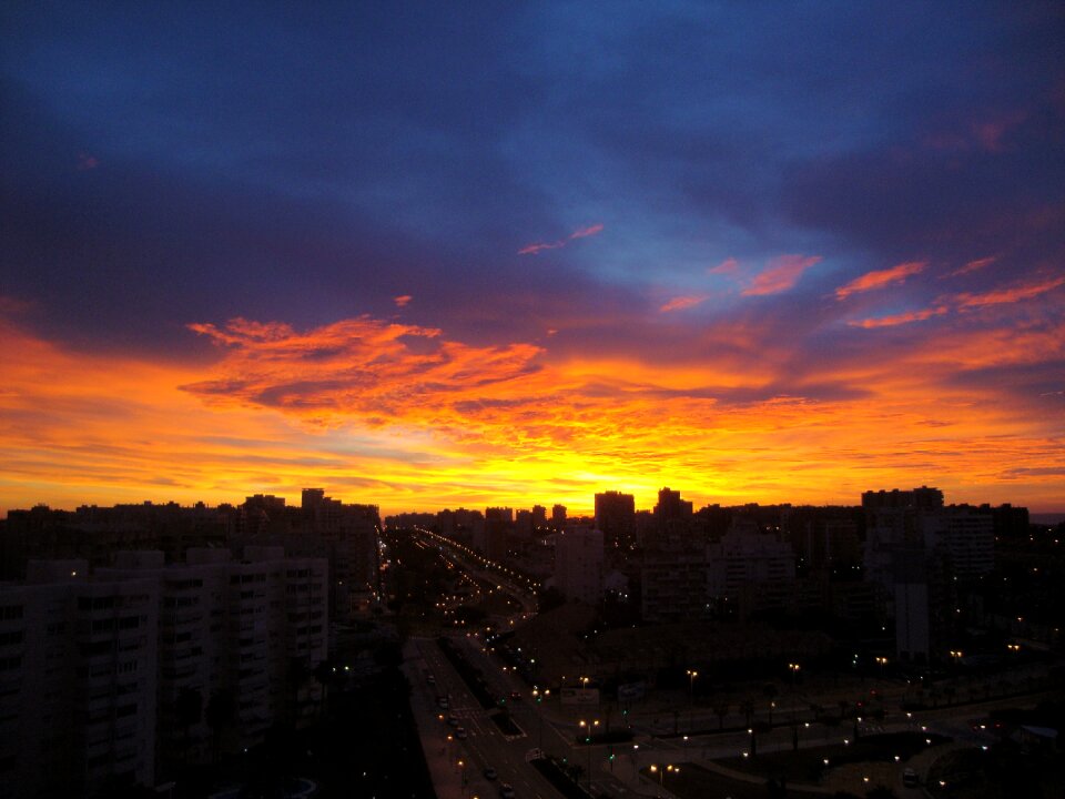 Dawn alicante sky