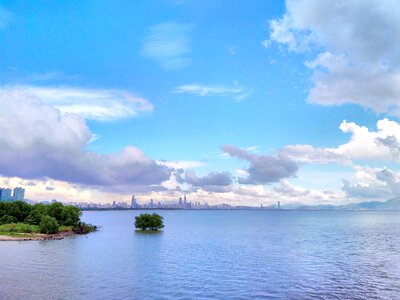 Sky coast sea view