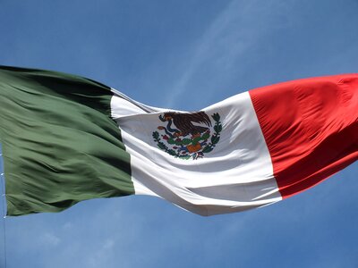 Flag mexican flag coat of arms photo